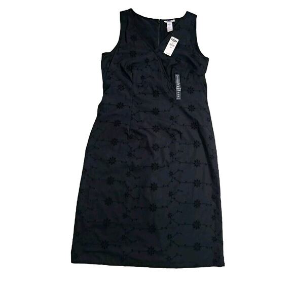 Old Navy Dresses & Skirts - NWT VTG Womens Old Navy 12 Black Eyelet Cotton Dress Sleeveless Beach Summer